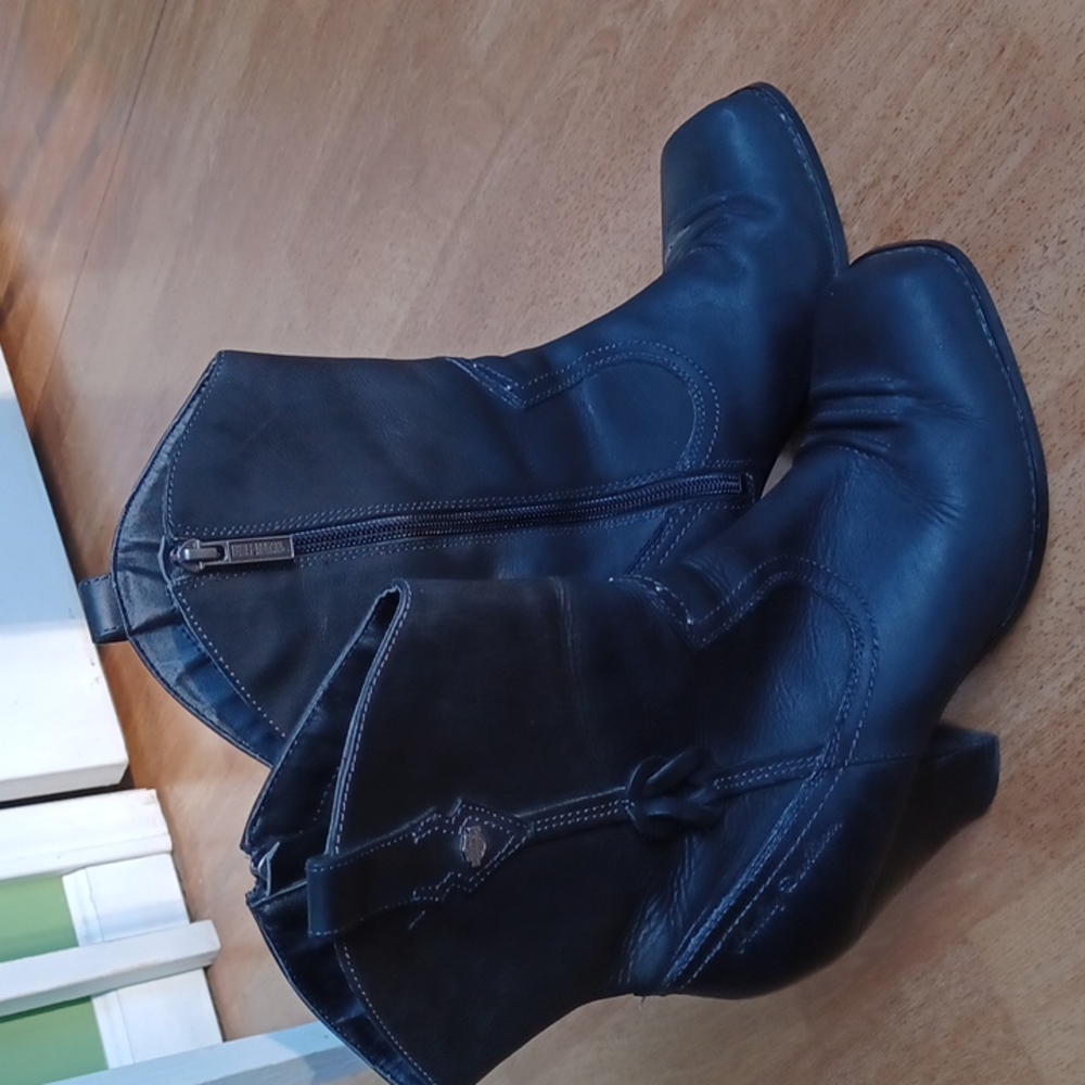 Harley Davidson boots women's size 9.5 black leather
